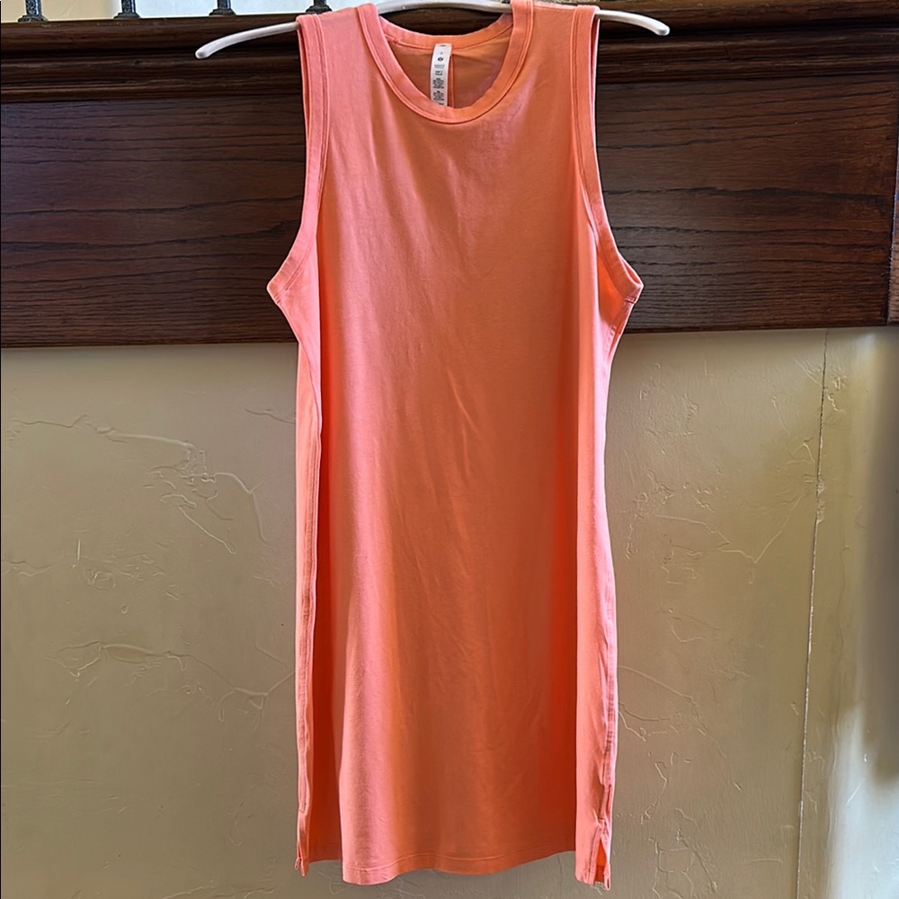 Sleeveless Coral Dress